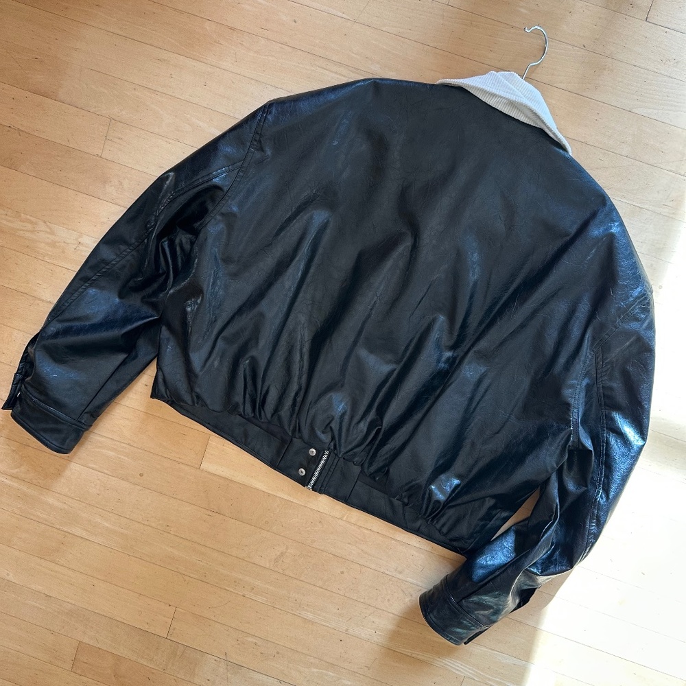 LAMARQUE  Braylin black faux leather jacket, XL  PG1479 - Picture 8 of 9